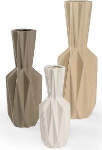 Триптих геометричных ваз Triplet | Вазы, чаши и кашпо