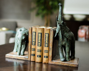 Держатели для книг Elephant Bookends | Библиотека и рабочий стол